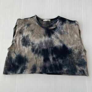 NEW Heart & Hips Tie Dye Cropped Muscle Tee Shirt Women's